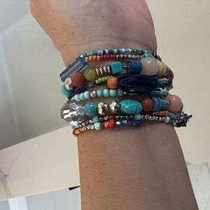 Chicos Colorful Beaded Bracelet